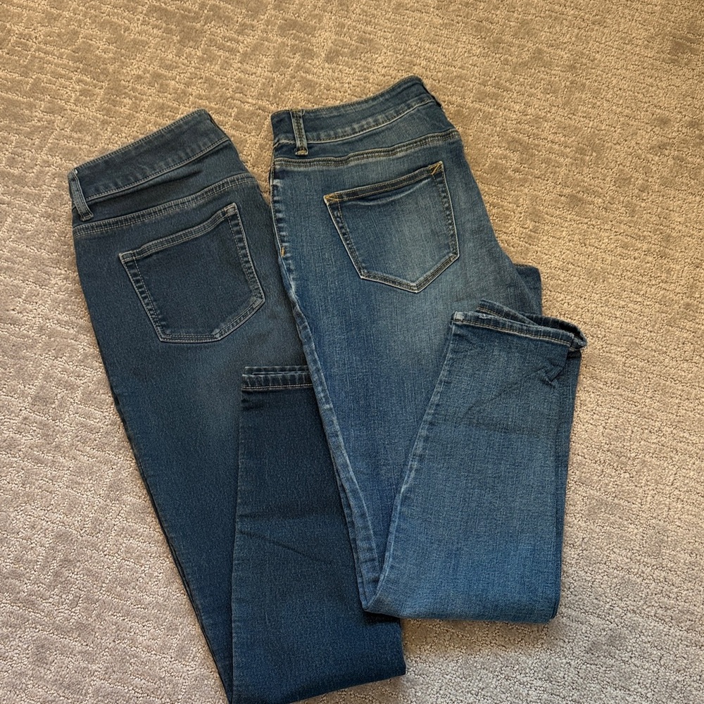 Maurice’s Skinny Straight Jeans & OldNavy Black Jeans